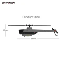 C128 RC Helicopter 2.4G 6G System 4CH Remote Control 1080P Camera Wifi FPV 6-Axis Sentry Drone RC Helicopter Toy for Adult 2