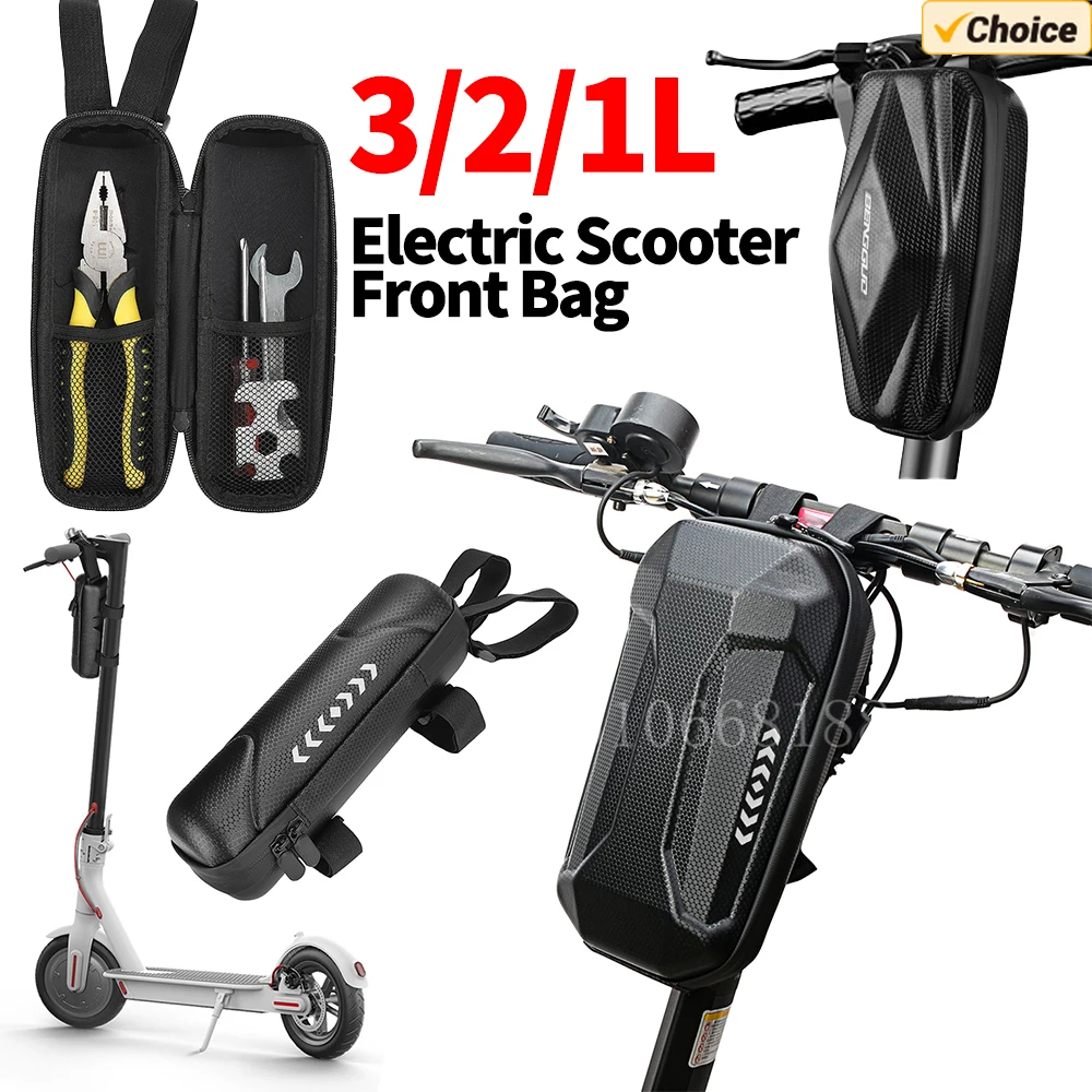 Electric Scooter Bag Double Zipper Large Capacity Universal Electric Scooter Handlebar Bag for Kugoo M4 for M365 PRO 2