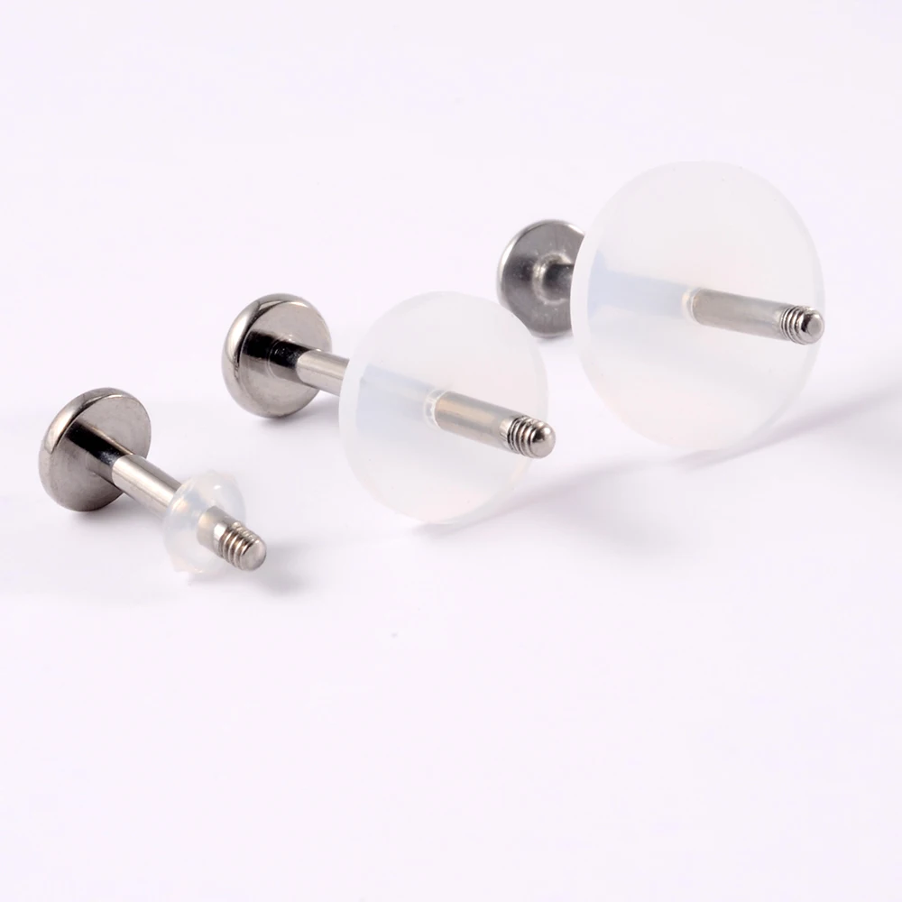 Lot De 60 Disques En Silicone Anti-viande Sauvage - 5/7/9 Mm, Transparents - Pour Piercing, Lobes D'oreilles