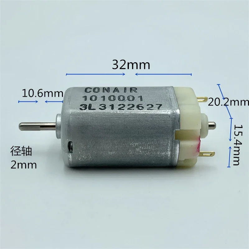 존슨 미니 180 DC 모터 고속 20mm*15mm*32mm 카본 브러시 포함 DIY 취미용 장난감 고양이 보트 3V-12V 13600RPM 강력 자석