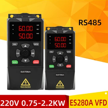 1HP/2HP/3HP Economical VFD 220V 0.75KW/1.5KW/2.2KW Variable Frequency Drive Converter AC for Motor Speed Control Inverter