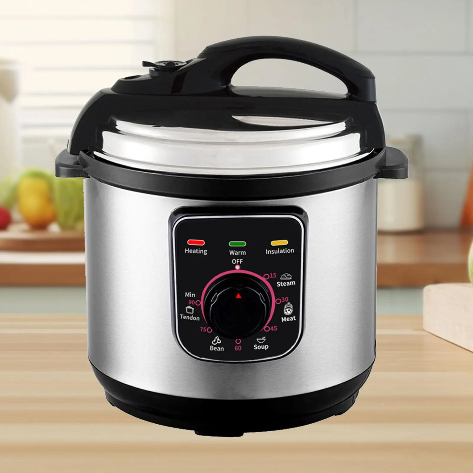 Kitchen Pressure Cooker Instant Cooking Pot Multipurpose 6L Quickly Cooking Portable Cookware for Commercial Outdoor Family