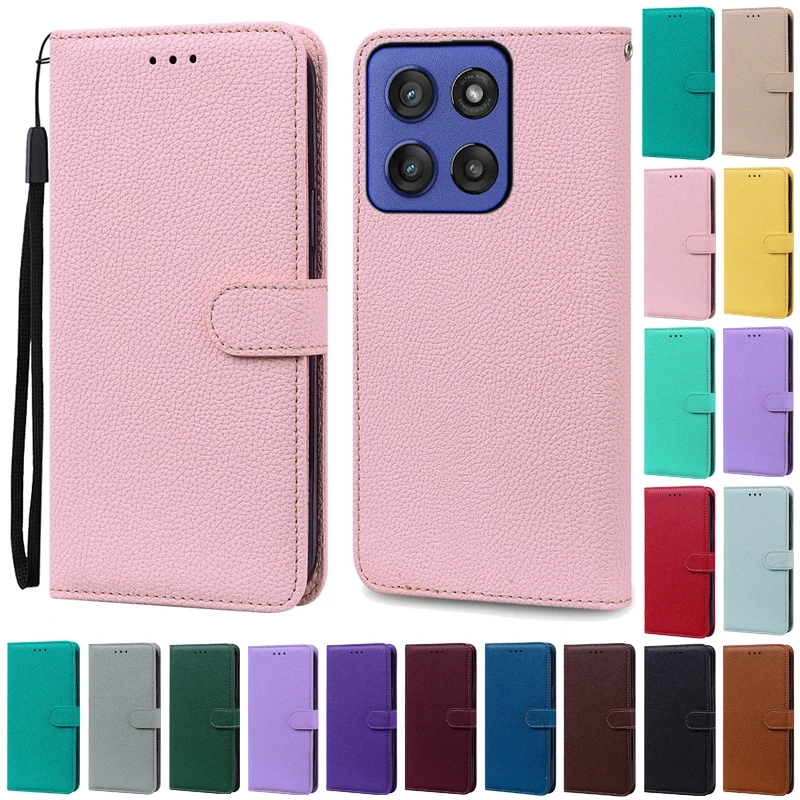 Motorola 5G Leather Wallet Flip Case - Premium Protective Cover
