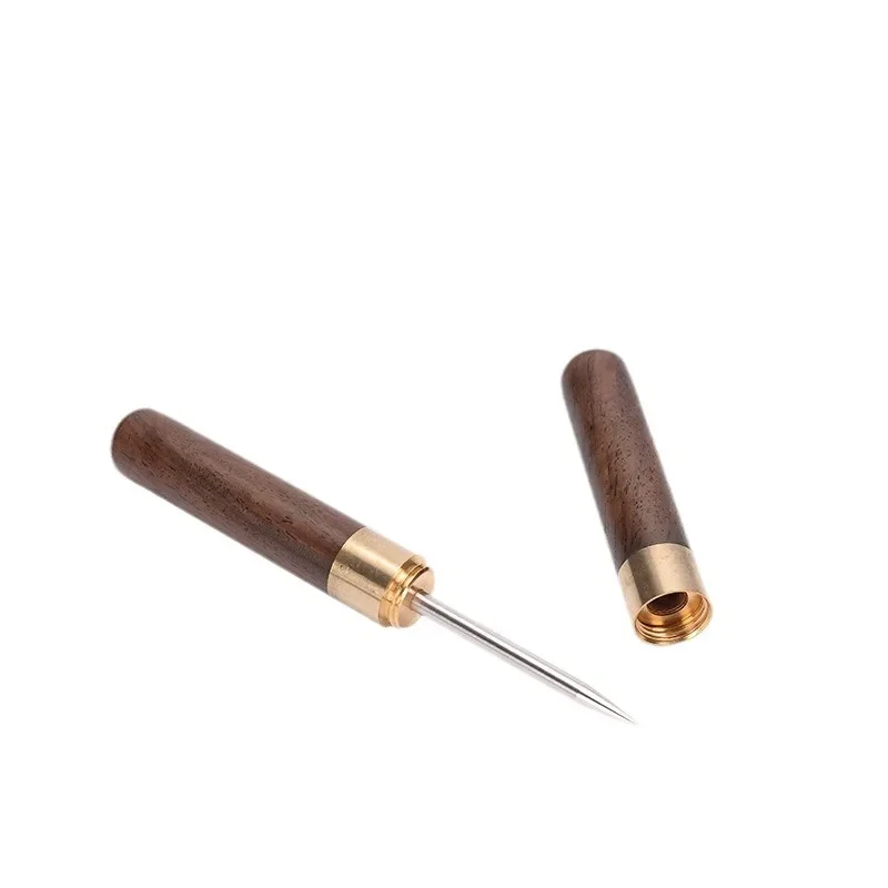 Stainless Steel Ice Pick with Wooden Handle and Sheath Kitchen Tool Home Ice Crushers Cone Bar Bartender Tool bar tools ice pick