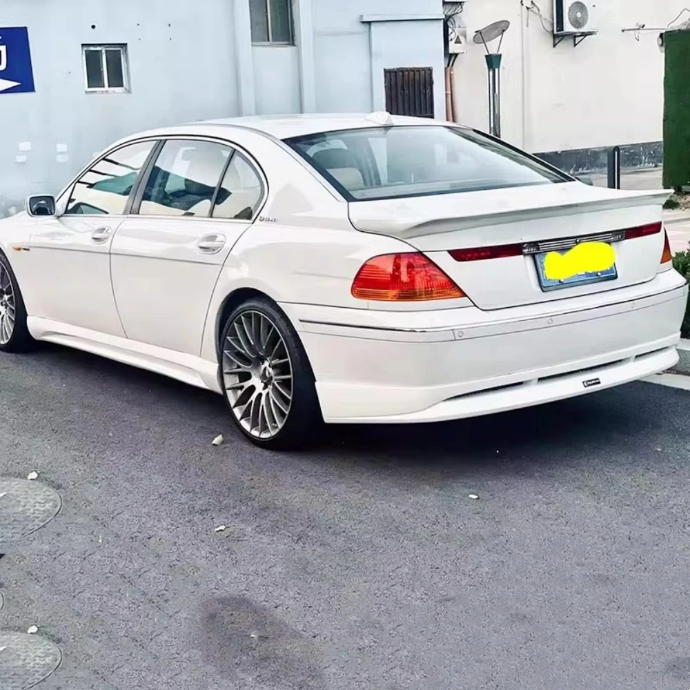 Unpainted Car Front Rear Lip Shovel Side Skirt Assembly For BMW 7 Series E66 2002-2008 Modified ABS Auto Accessories