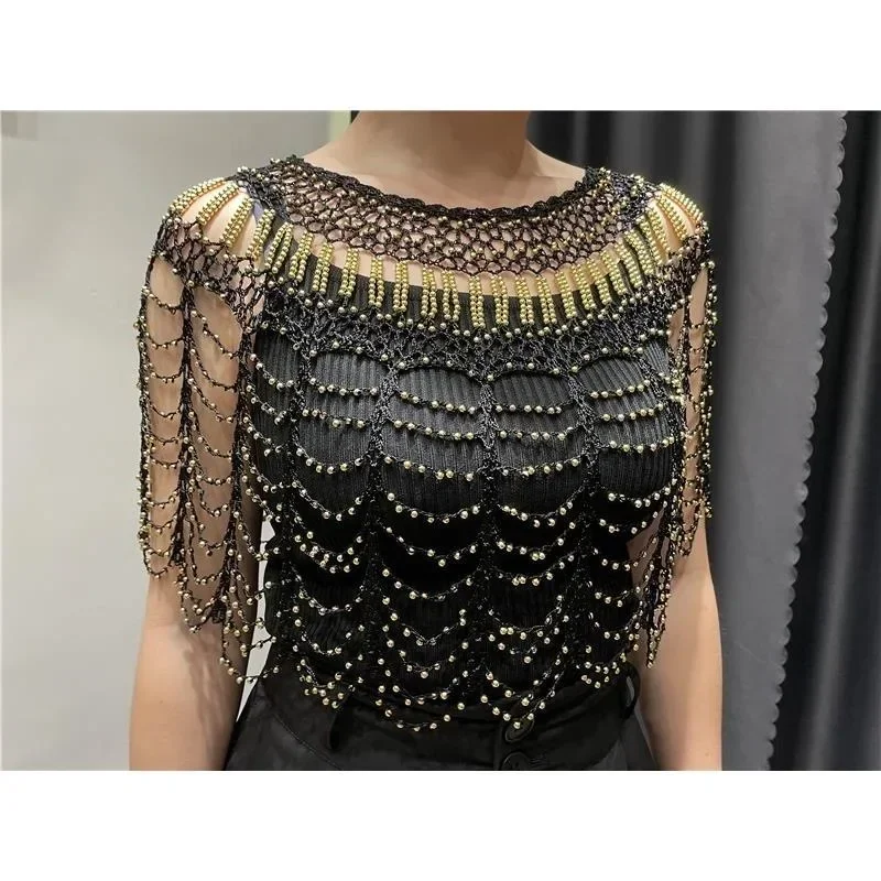 Donne Champagne gatsby abito anni '20 paillettes scintillanti maniche ad aletta abito d'epoca con nappa – it