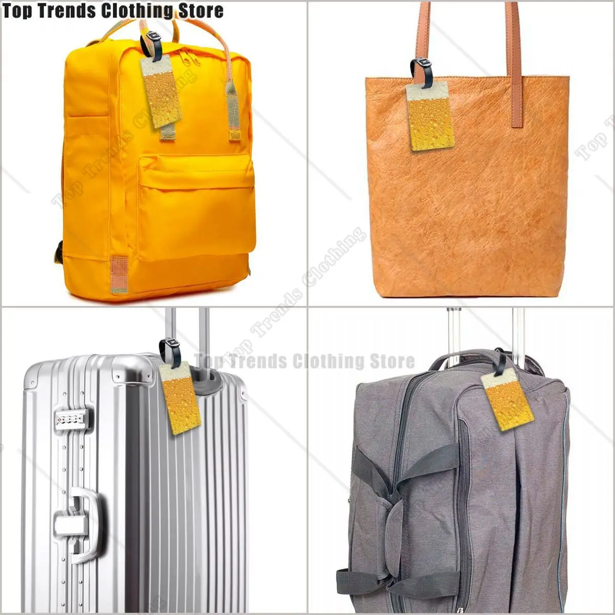 Beer Water Luggage Tag Travel Bag Suitcase Privacy Cover ID Label