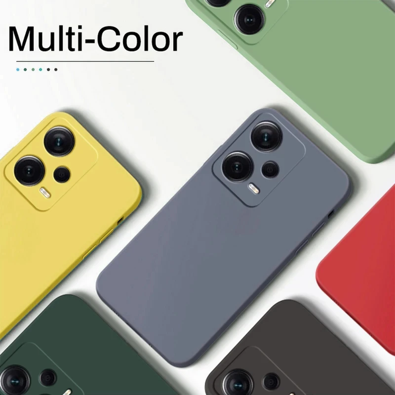 Custodia Per Telefono Per Xiaomi 8 9 10 11 11T 12 12T 13 Pro Ultra Square Silicone Liquido Poco M3 M4 M5 F3Gt F4 F5 X3Gt X4 X5 5G Soft Cover