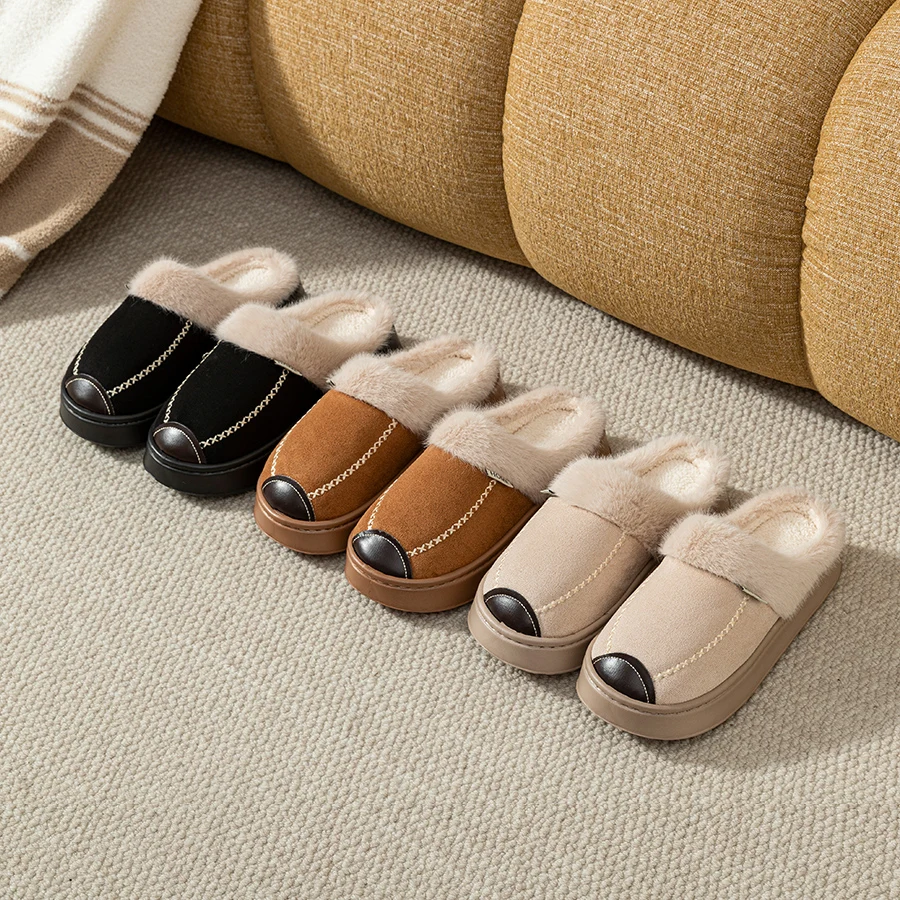 EvaCozy™ Couple's Winter Slippers - Matching Non-Slip House Shoes