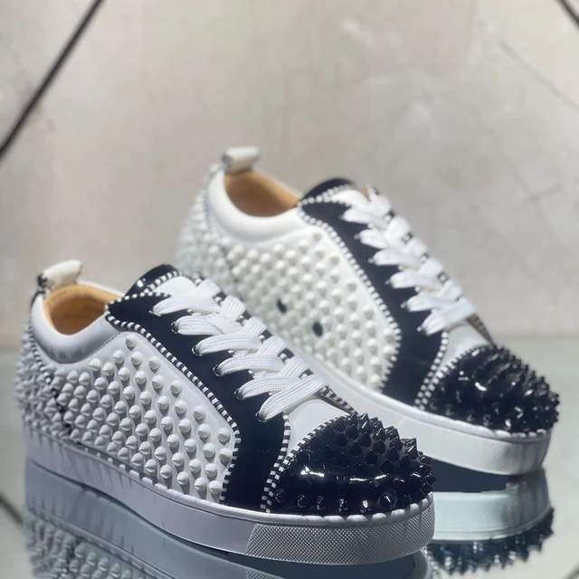 Christian Louboutin Mens Shoes Spikes  Christian Louboutin Shoes Mens  Loafers - Leather Casual Shoes - Aliexpress