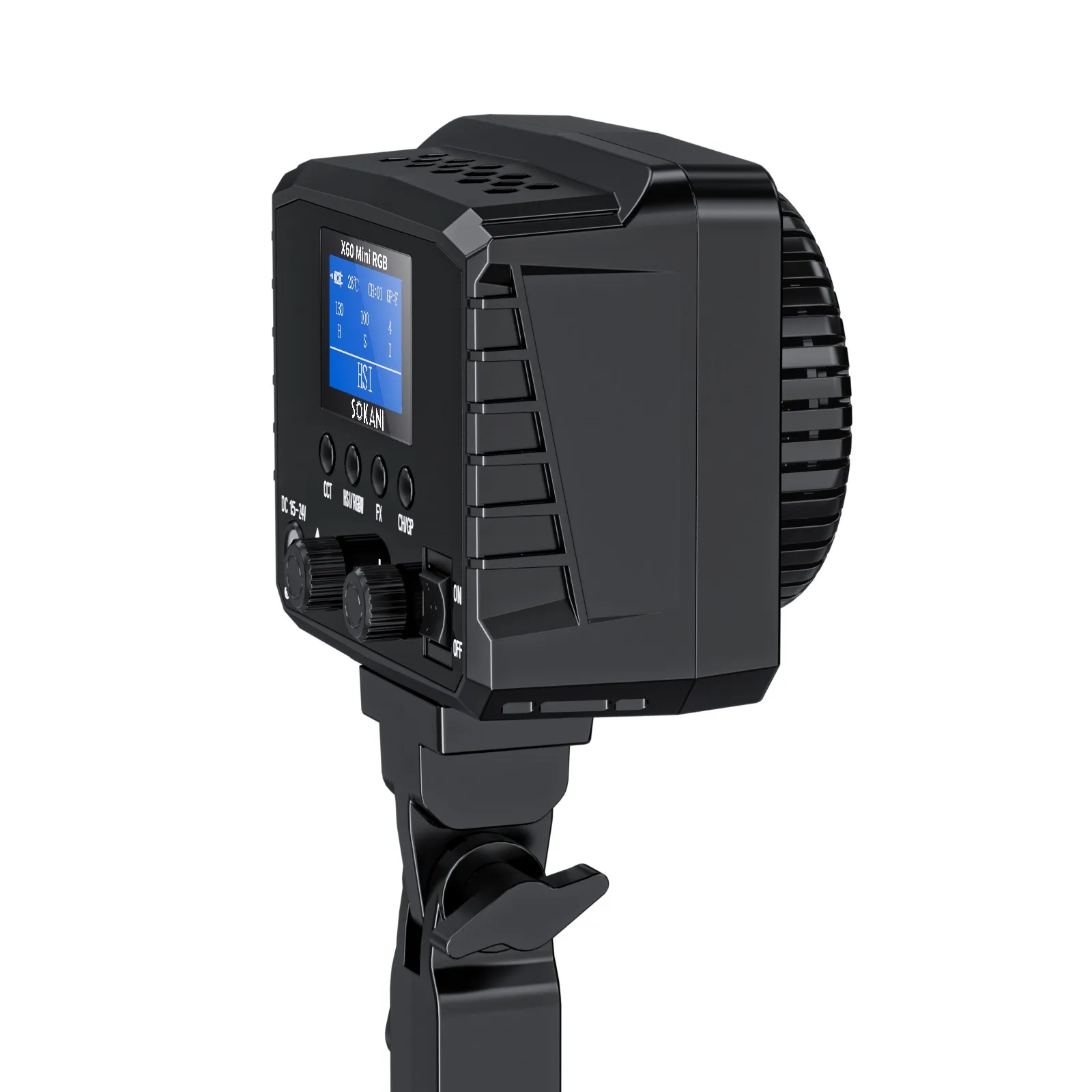 Sokani X60 Mini RGB 미니 RGB COB LED 비디오 라이트, 유튜브 틱톡 라이브 비디오 사진 녹화용, 55cm 팔각형 소프트박스 콤보 포함, 60W