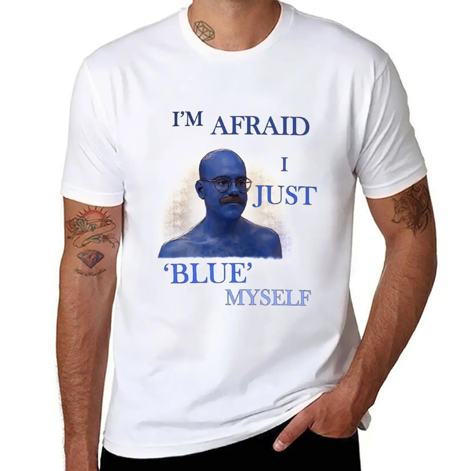

Arrested Development I'm Afraid I Just Blue Myself T-Shirt vintage clothes new edition Short sleeve tee plain black t shirts men