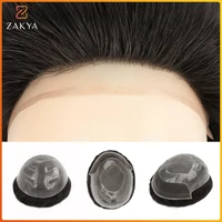 Toupee Men Mono PU Base Wig For Men Male Hair Prosthesis Breathable Lace Front Man Wig Capillary Prosthesis Replacement System 1
