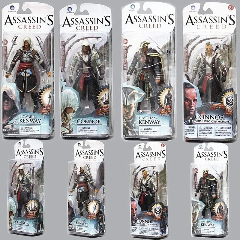6 Pollici Assassin'S Creed Black Flag Anime Figure Haytham Kenway Edward James Kenway Connor Modello Fatto A Mano Regalo Di Compleanno Per