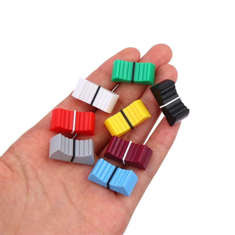 Capuchons de bouton de Fader en plastique sensibles au toucher, 10