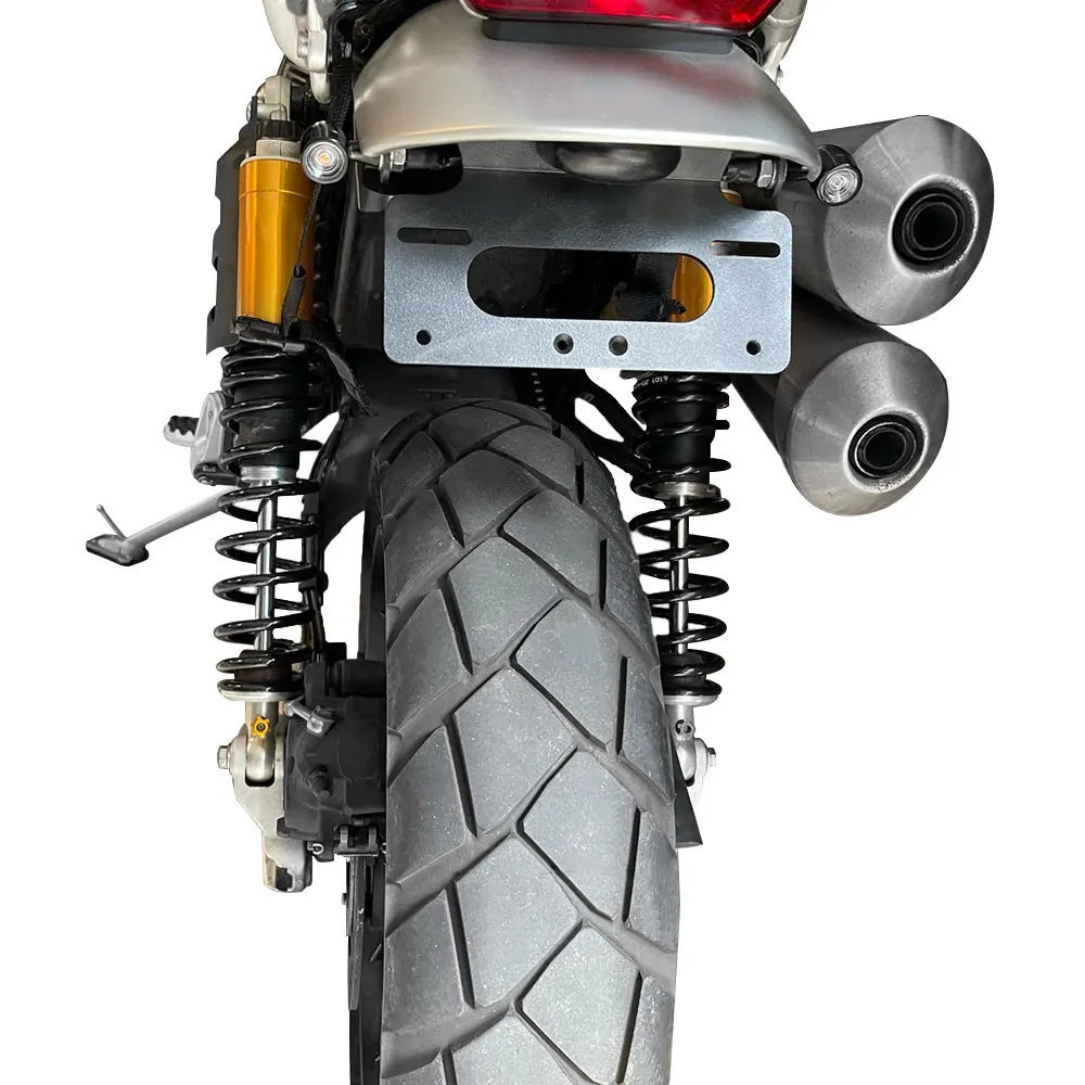 Motocicleta traseira cauda Tidy Fender Eliminator Kit, titular da placa de matrícula, suporte apto para Triumph Scrambler 1200 XE XC 2019-2024