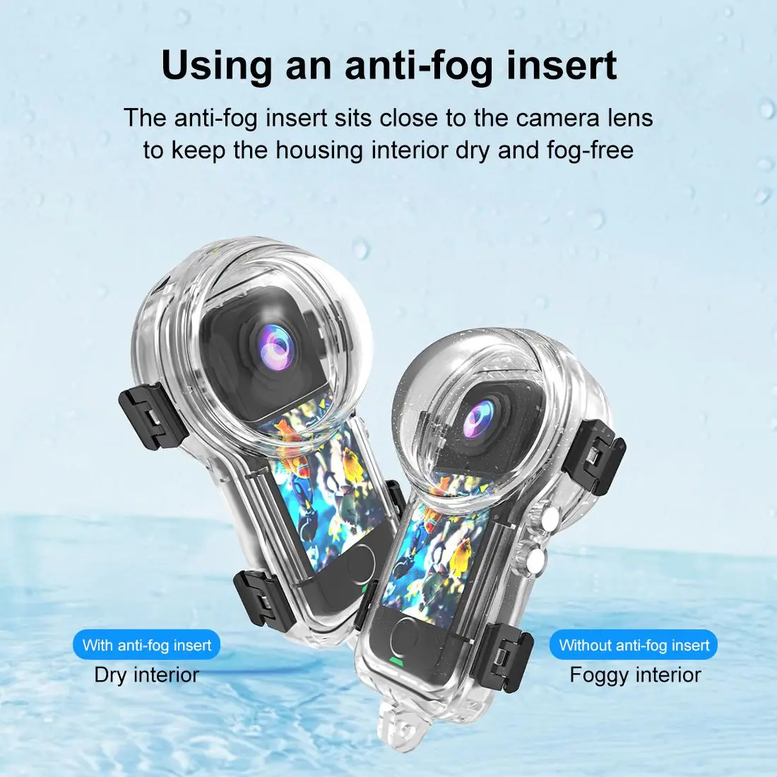 For Insta360 X4 Air PULUZ 50m Waterproof Sealed Diving Case