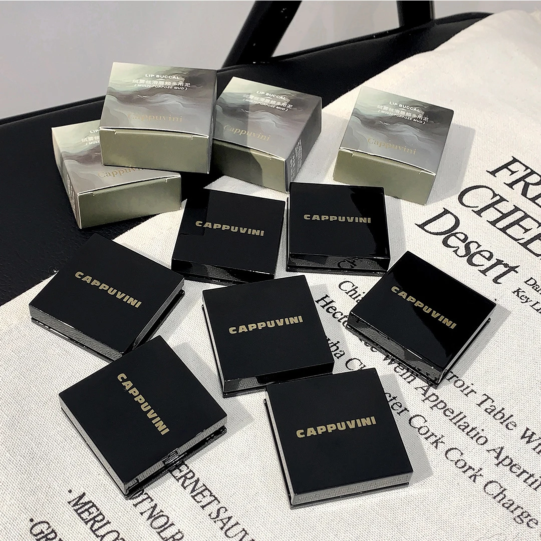 Description Picture 2 of itemCappuvini Small Square Multi-purpose Lip Mud Cheek Dual-use Misty Velvet Matte Powder Blusher Fair Price Makeup Cosmetics