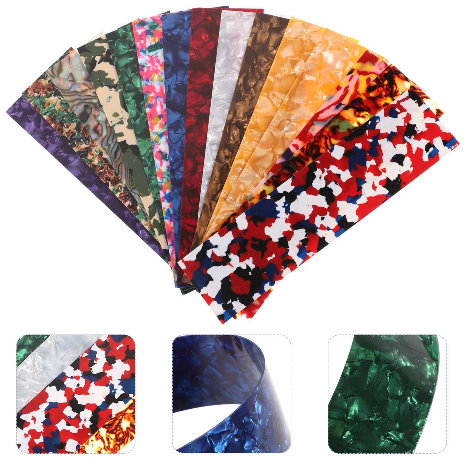 

DIY Guitar Pick Punch Sheets Musicians Recommended Light Medium and Heavy Celluloid Guitar Pick Strips