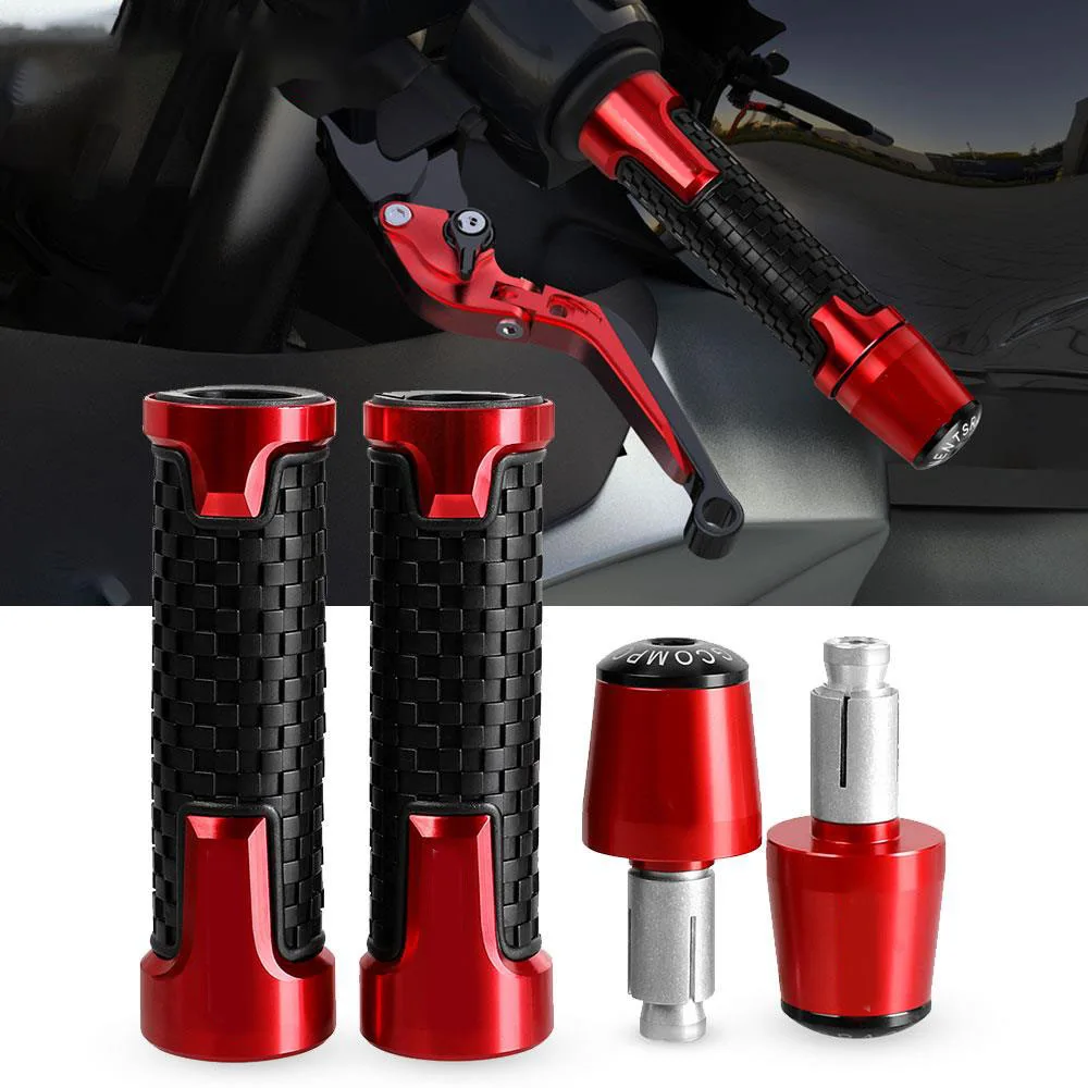 Motorcycle Handlebar Handles Grip for H-onda CBR1000RR 2004 2005 2006 2007 2008 2009 2010-2022 7/8'' 22mm Motorcycle Handlebar Grips Handlebar Grip Ends Plug