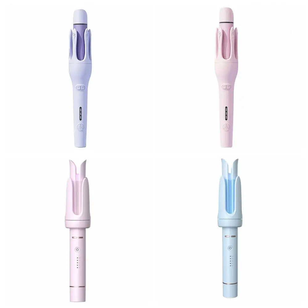 Portable Design 2-in-1 Waver Hair Curling Iron 32mm Barrel Size Anti-Tangle Technology Automatic Rotating Hair Curler