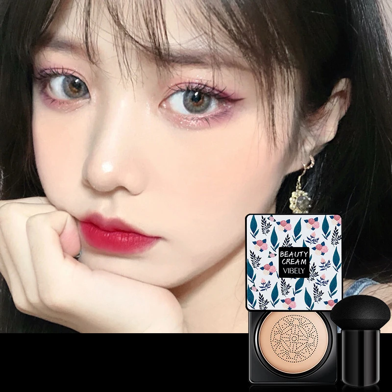 Makeup Cosmetics Liquid Foundation CC Cream Air Cushion Cream Waterproof Brighten Foundation Magic Foundation Mushroom Head Women Base Makeup