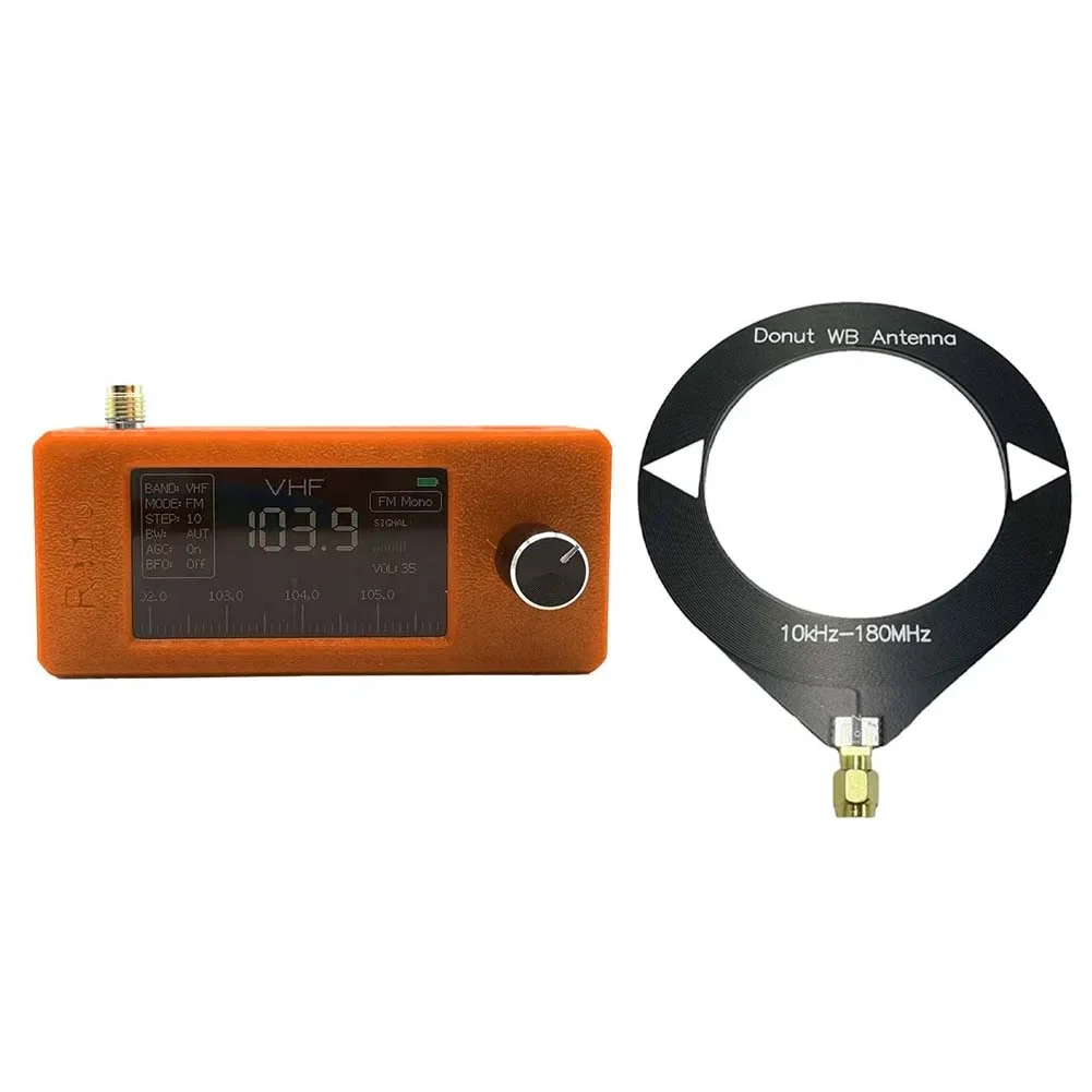 1.9 Inch IPS Screen LSB USB AM FM Radio With Antenna 0.5-108mhz SI4732 Mini Pocket Radio HF/SW/MW/VHF Receiver Mini