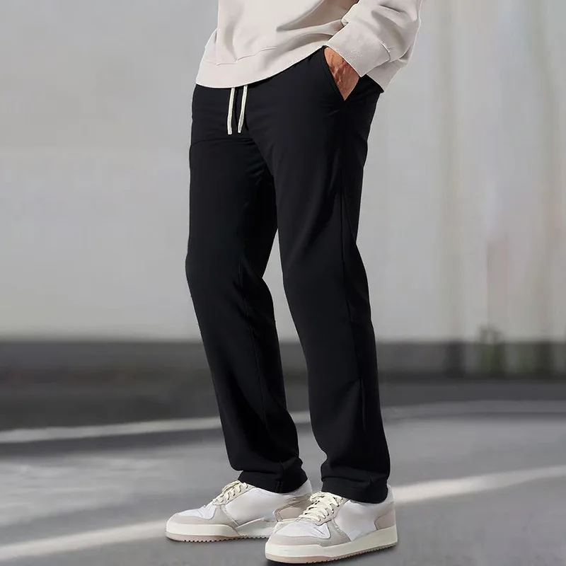 سميكة صوف مبطن مستقيم الساق سراويل تقليدية رجالية...