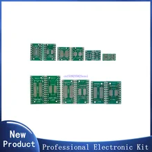 

5PCS adapter PCB Circuit Board Kit SMD QFP LQFP QFN FQFP Turn To DIP SOP MSOP SSOP TSSOP SOT23 8 10 14 16 20 24 28 SMT To DIP