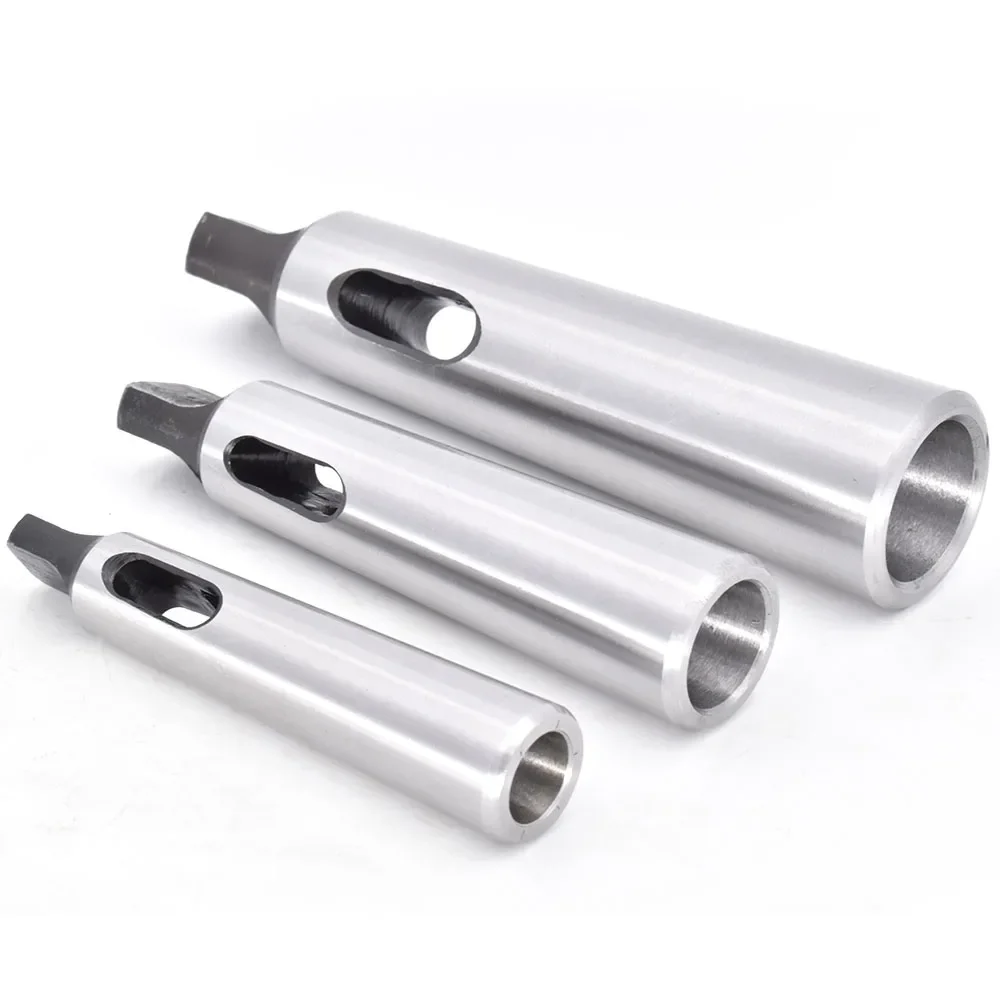 Reducing Sleeve MT1 to MT2 to MT3 MT4 MT5 Flat Tail Morse Drill Sleeve Tapered Shank Drill Milling Lathe Transfer Chuck