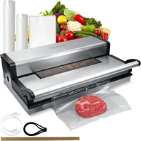 Vacuum Sealer Machine, 95Kpa 350W Powerful Dual Pump and Dual Sealing, Dry and Moist Food Storage, Automatic and Manu 1