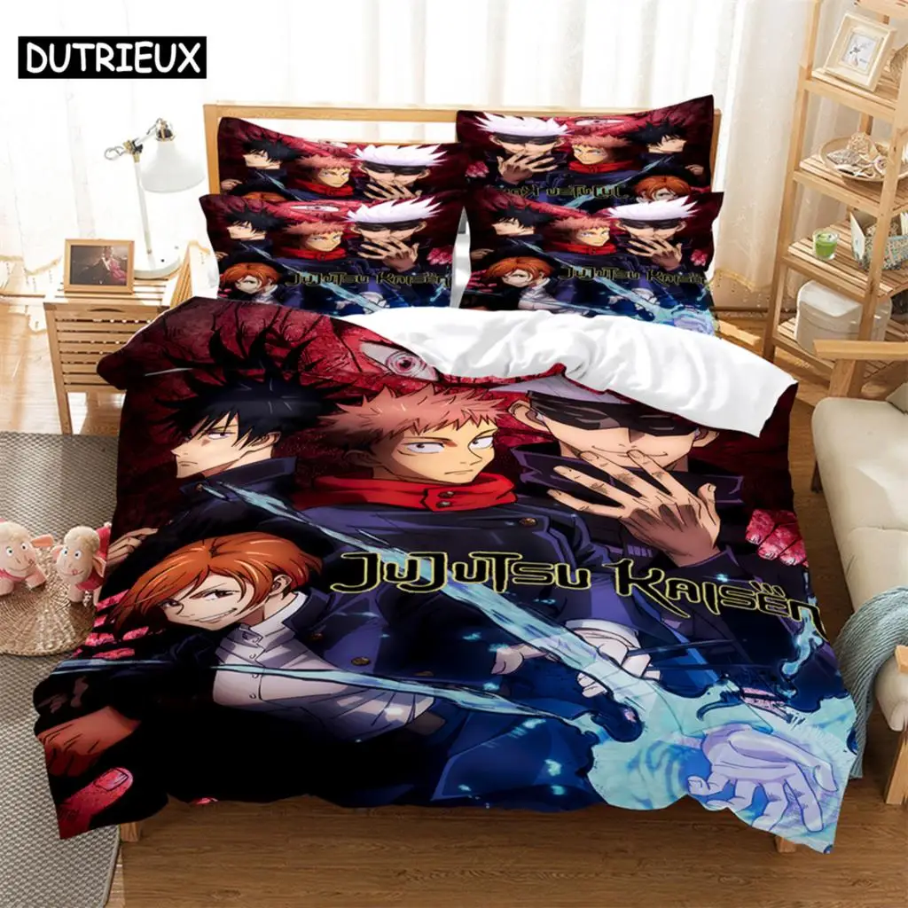 

Anime characters Bedding Set Duvet Cover Set 3d Bedding Digital Printing Bed Linen Queen Size Bedding Set Fashion Design