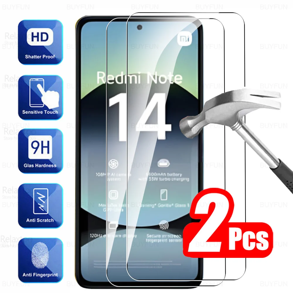 Premium Tempered Glass Screen Protector Film (2-Pack)
