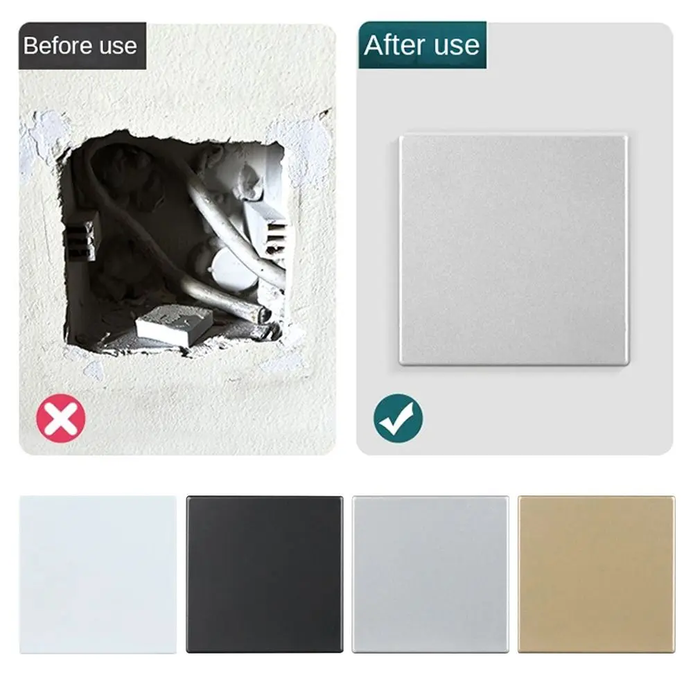 86 Type Self-adhesive Switch Universal Blank Panel Switch Socket Cassette Cover Plate Decorative Panel Cover Plate Home