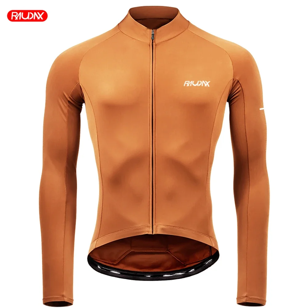 Raudax New Man Long Sleeves Cycling Shirts Breathable Cycling Clothing Mountain Bike Jerseys Maillot Ropa Ciclismo