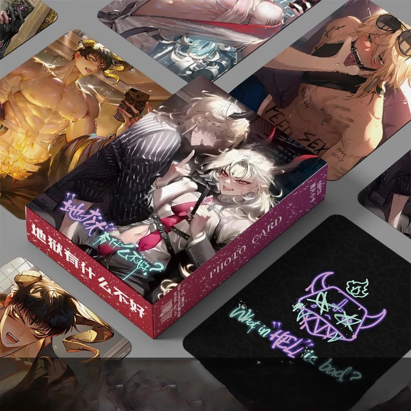 What In Hell Is Bad Card Bookmark Orea Anime 3 Inch Card Lomo Childrens Stationery Student Message Collection Gift Waterproof