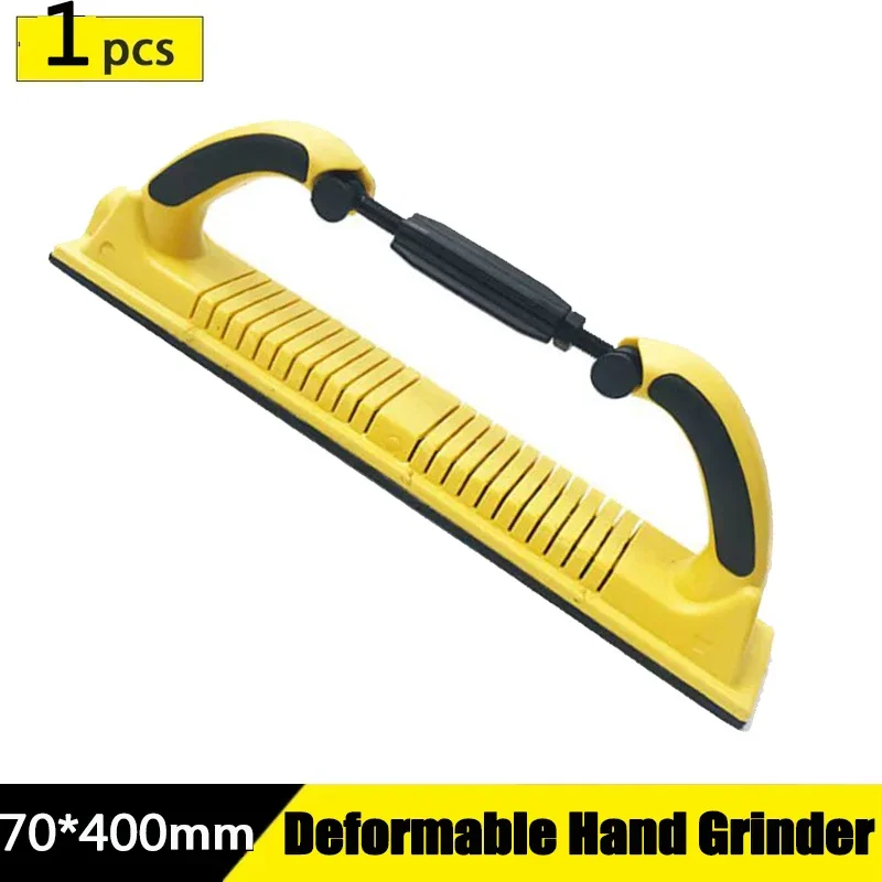 100%New Handheld Hook Loop Mesh Grinding Pad Manual Sandpaper Tool Sanding Block Hand Polisher For Metal Wood