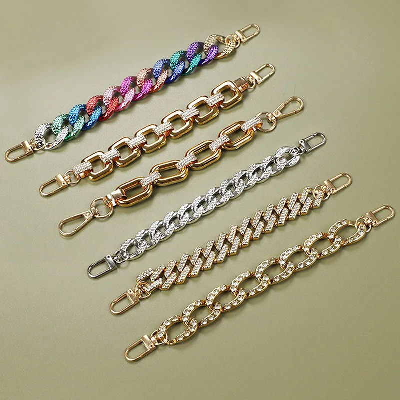 Croc Shoes Single Sale Chain Charms Gold Rose Diamond mounted Accessories Jibz For Croc Shoe Woman Gifts| | - AliExpress