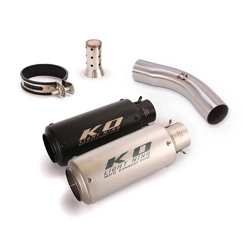 

Slip On Motorcycle Exhaust System For Kawasaki ZX10R 2008-2010 Stainless Steel Muffler Tail Pipe With DB Killer Middle Tube