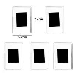 Clear Acrylic Magnetic Photo Holders - DIY Home Decor and Organizer (4.5x7.0cm-5PCS)