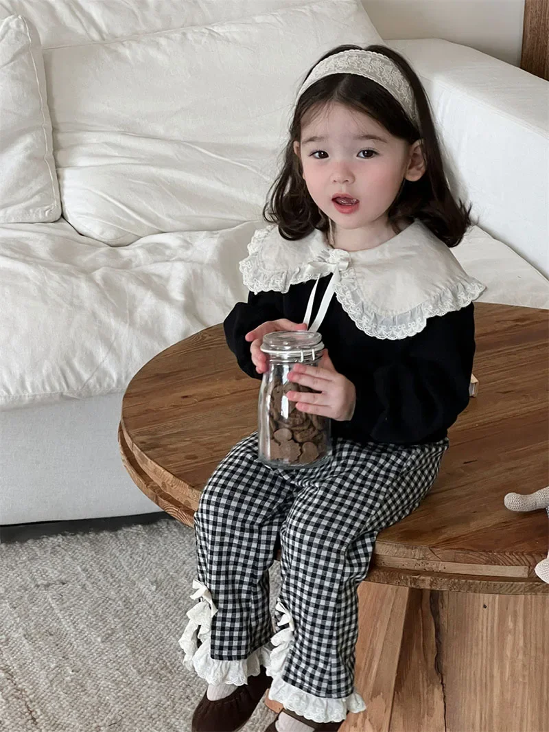 Autumn Baby Hoodie and Pants Set for Girls