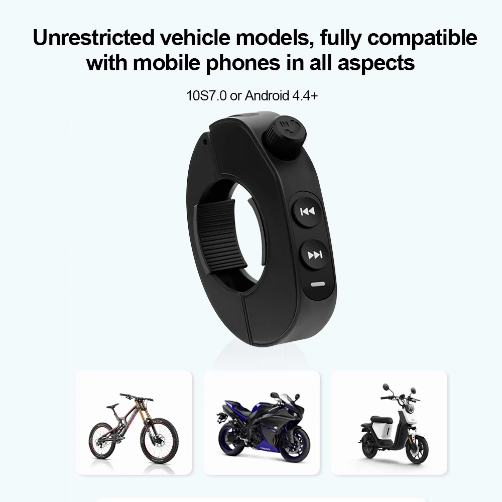control inalambrico de carro con Bluetooth para musica, botón multimedia para coche, motocicleta, bicicleta, volante, reproducción de música para teléfono IOS y Android, tableta » control inalambrico de carro