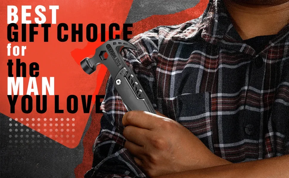 Description Picture 2 of item14 in 1 Stainless Multifunctional Hammer Pliers Knife Foldable Portable Multi Tool for Outdoor Survival Camping Household Tools