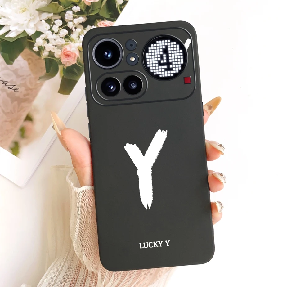 Cute Lucky Letters Fashion Cartoon Painted Cover Case