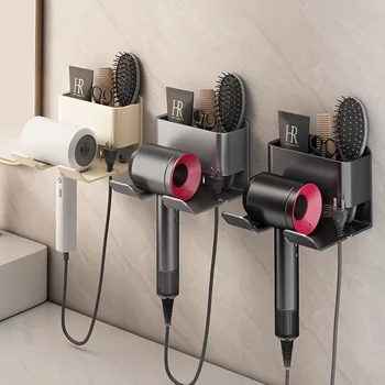 No-Drill Wall Hair Dryer Holder 1