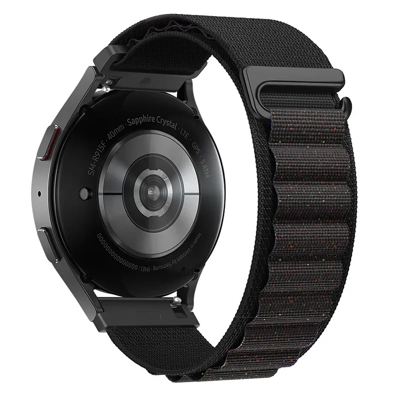 Durable Nylon Alpine Loop Strap, 20mm/22mm, for Smartwatch Bracelet Wristbands