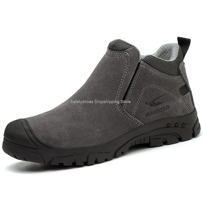 Zapatos de seguridad con punta de plástico para hombre, botas de trabajo con aislamiento alta calidad, antigolpes, 6kv - AliExpress