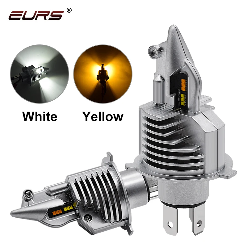 

H4 Led Headlight Fighter Bulbs Car/motorcycle Headlight 80W 12V 24V 6000K Super h4 Led Car headlight Bulbs lampada 16000LM