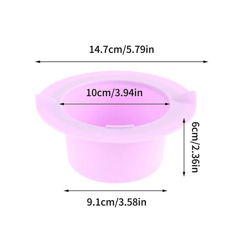 Zvětšit teplejší náhrada hrnec heat-resistant silikon bowls non-stick kotlík liniové lehko čistý vlasy odstranění tání voskovací bowls