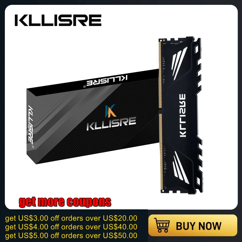 Kllisre DDR3 DDR4 4Gb 8Gb 16Gb 1866 1600 2400 2666 3200 Desktop Geheugen Met Koellichaam Ddr 3 Ram Pc Dimm Voor Alle Moederborden|RAMs| - AliExpress